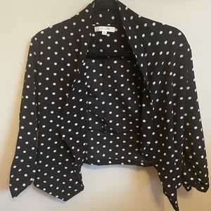 Black and White Polka Dot Cardigan